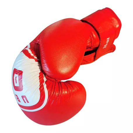 Boxing gloves, Saman, Eco 2.0, leather, red, 10 oz