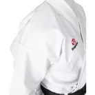 Karate ruha, Hayashi, WKF, Katamori, 13 oz., fehér és színes hímzéssel, Fehér szín, 135 cm méret