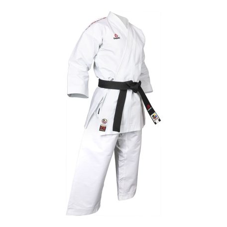 Karate uniform, Hayashi, WKF, Katamori, 13 oz., white, Fehér-piros szín, 155 cm méret
