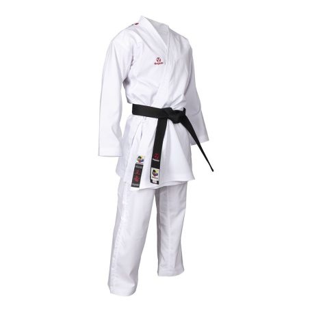 Karate uniform, Hayashi, WKF, kumite,, Fehér-piros szín, 170 cm méret