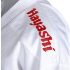 Karate ruha, Hayashi, WKF Green, Premium Kumite, piros hímzéssel, 185 cm