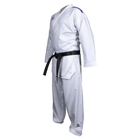Karate ruha, Hayashi, WKF Green, Premium Kumite, kék hímzéssel, 175 cm