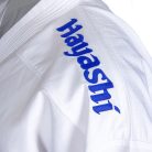 Karate ruha, Hayashi, WKF Green, Premium Kumite, kék hímzéssel, 200 cm