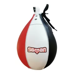 Reflexlabda, Saman, bőr, piros/fehér/fekete, XS
