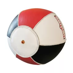 Reflexlabda, Saman, bőr, piros/fehér/fekete, XS