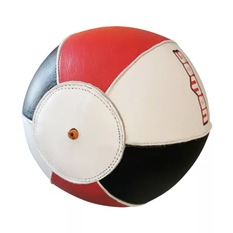Reflexlabda, Saman, bőr, piros/fehér/fekete, XS