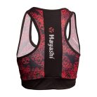 Sportmelltartó, Hayashi, Flowers, fekete/piros, S méret