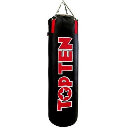 Punching bag, Heavy Bag “TOP TEN” (filled), Fekete-piros szín, 150 cm méret