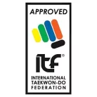 Taekwondo öv, Top Ten, hímzéssel, fekete, 220 cm méret