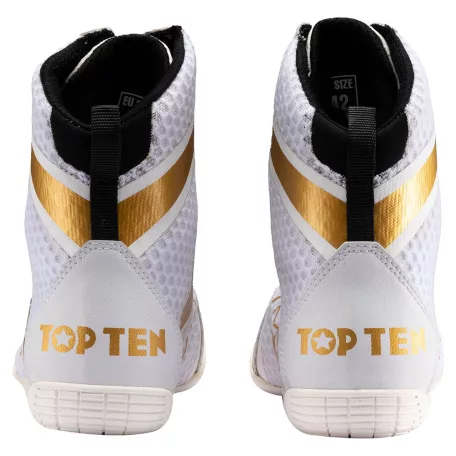 Box cipő, Top Ten, Speedmaster, fehér-arany, 39