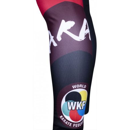 Leggings, Hayashi, WKF Vista, fekete/piros, L méret