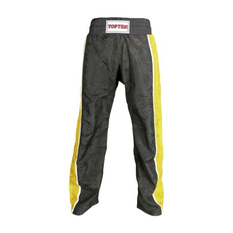 Kick-box trousers, Top Ten, Stripe, red/black, Fekete-sárga szín, L méret
