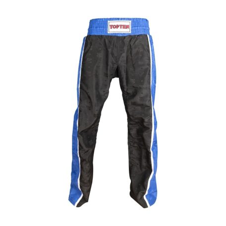 Kick-box trousers, Top Ten, Stripe, red/black, Fekete-kék szín, M méret