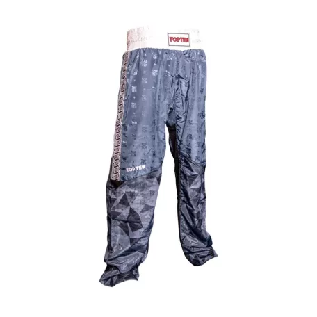 Kick-box nadrág, Top Ten, Prism, fekete, 140 cm méret