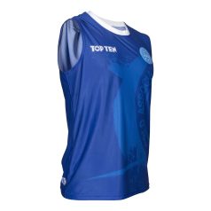   Ujjatlan felső, Top Ten, WAKO Kick Light, Kék szín, L méret