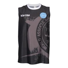   Ujjatlan felső, Top Ten, WAKO Kick Light, Fekete szín, M méret