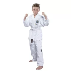   Taekwondo ruha, 10-1 gup, Top Ten, De-Luxe ITF, 10 méretben! fehér, 120 cm méret