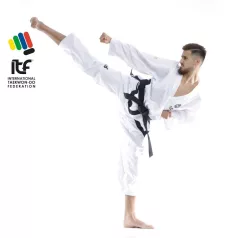   Taekwondo ruha, 1-3 dan, Top Ten, Premium Gold Master, ITF, fehér, 190 cm méret