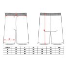 Kick-box rövidnadrág, Top Ten, Power Ink, Piros-arany szín, M méret