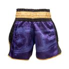 Kick-box rövidnadrág, Top Ten, Power Ink, Lila-arany szín, XL méret