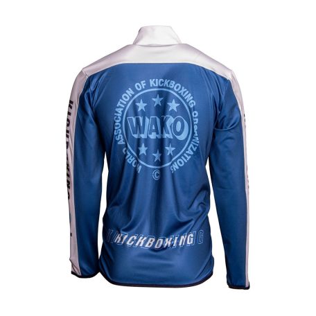 Tréning felső, Top Ten, WAKO Emotion, kék-fehér, XL méret