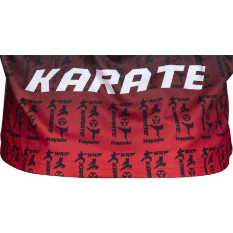 Tréning felső, Hayashi, WKF Gradnient, fekete-piros, S méret