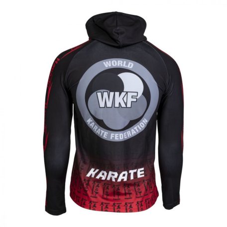 Tréning felső, Hayashi, WKF Gradnient, fekete-piros, L méret