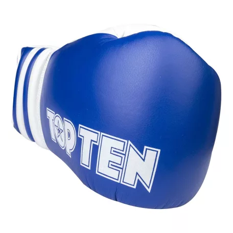 Boxing gloves, leather, with laces, Top Ten, Pro Twister, 10 oz, Piros szín