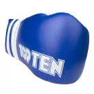 Boxing gloves, leather, with laces, Top Ten, Pro Twister, 10 oz, Kék szín