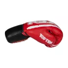Boxing gloves, Top Ten Round Up, leather, with laces, Piros-fehér szín, 8 oz méret