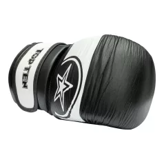   Zsákolókesztyű, Top Ten, Sandman, bőr/műbőr, fekete/fehér, M