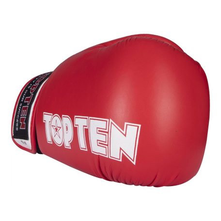 Boxkesztyű, Top Ten, Fight, WAKO, Piros, 10 oz