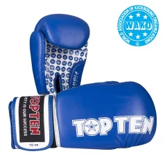 Boxkesztyű, Top Ten, Fight, WAKO, Kék, 10 oz