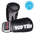 Boxkesztyű, Top Ten, Fight, WAKO, Fekete, 10 oz