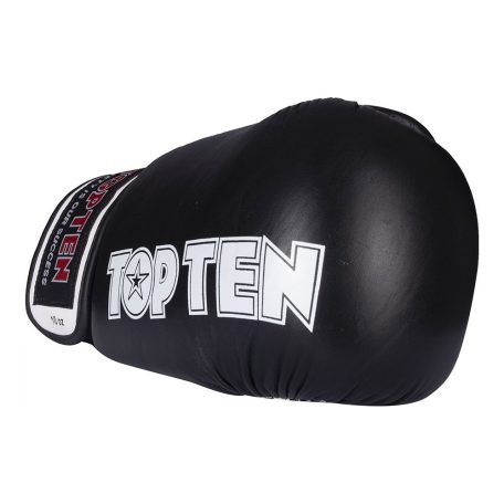 Boxkesztyű, Top Ten, Fight, WAKO, Fekete, 10 oz