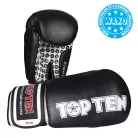 Boxkesztyű, Top Ten, Fight, WAKO, Fekete, 16 oz