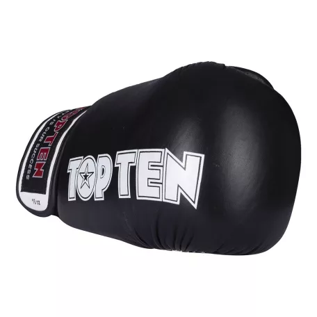 Boxkesztyű, Top Ten, Fight, WAKO, Fekete, 16 oz