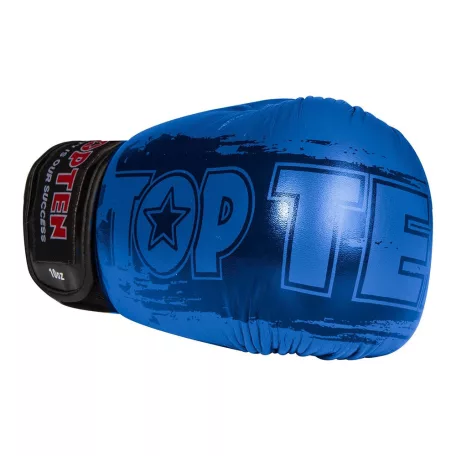 Boxkesztyű, műbőr, Top Ten, Power INK, Kék, 14 oz
