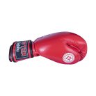Muay Thai Boxkesztyű, Top Ten, Mad, IFMA valódi bőr, Piros, 10 oz