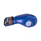 Muay Thai Boxkesztyű, Top Ten, Mad, IFMA valódi bőr, Kék, 10 oz