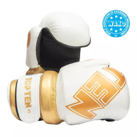 Pointfighter “Glossy Block”, Fehér-arany szín, XS méret
