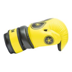   Semi-contact kesztyű, Top Ten, Glossy Block, WAKO, Citromsárga-fekete, XS