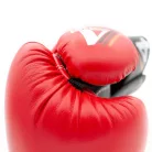 Boxing gloves, Top Ten, 4select, nubuk leather, Fekete-piros szín, 12 oz méret