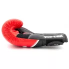 Boxing gloves, Top Ten, 4select, nubuk leather, Fekete-piros szín, 14 oz méret