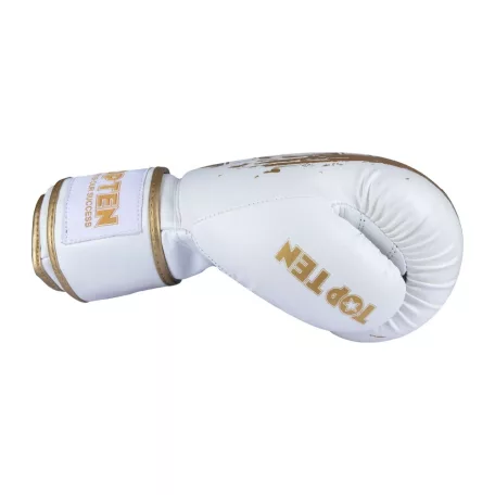 Boxkesztyű, Top Ten, Power Ink Golden Star, Fehér-arany, 16 oz