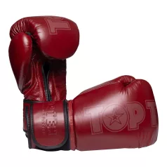  Boxkesztyű, Top Ten, Color'n'Color, bőr, Piros, 10 oz