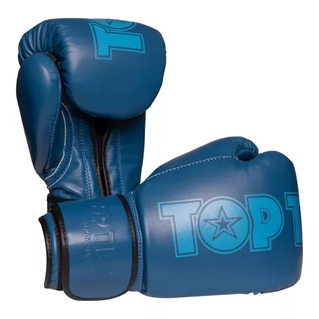 Boxkesztyű, Top Ten, Color'n'Color, bőr, Kék, 10 oz