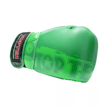 Boxkesztyű, Top Ten, Power Ink Dual, bőr, Zöld, 10 oz