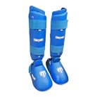 Shinpad with removable instep pad, Saman, karate, blue, S méret