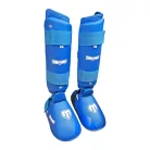 Shinpad with removable instep pad, Saman, karate, blue, L méret
